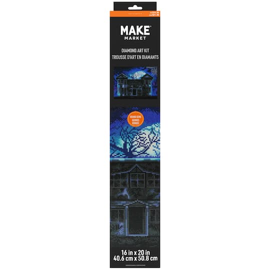 16" x 20" Haunted Mansion Diamond Art Kit by Make Market®